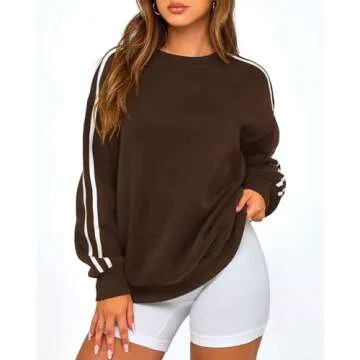 Amkoyam Women's Oversized Sweatshirt for Fall Fashion