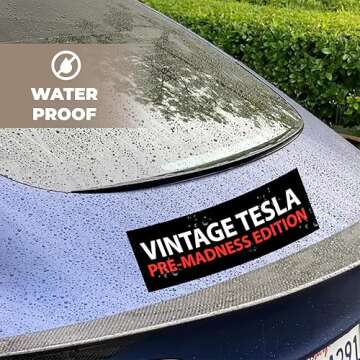 Exclusive Water-Resistant Anti Musk Tesla Bumper Sticker