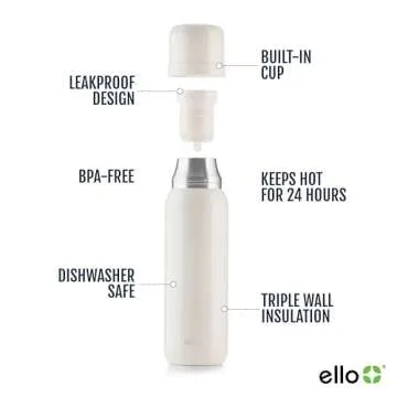 Ello Therma 32oz Insulated Thermos for Beverages