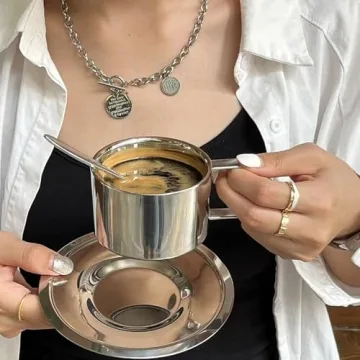 Elegant ZENFUN 4 Pack Coffee Cups Set for Modern Homes