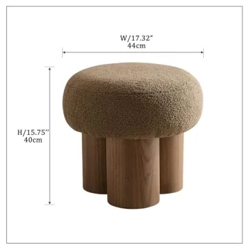 JURMALYN Mushroom Ottoman Cute Versatile Footrest