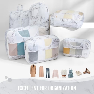 Veken Packing Cubes Set for Stress-Free Travel Organization