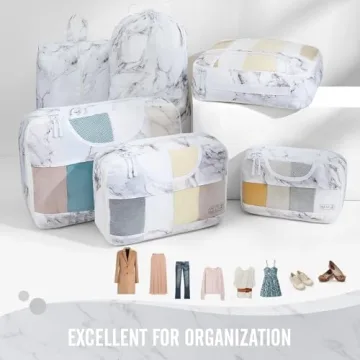 Veken Packing Cubes Set for Stress-Free Travel Organization