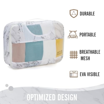 Veken Packing Cubes Set for Stress-Free Travel Organization