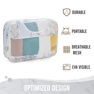 Veken Packing Cubes Set for Stress-Free Travel Organization