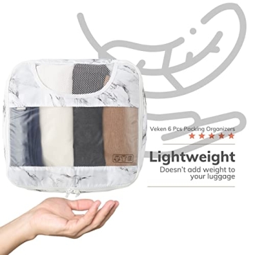 Veken Packing Cubes Set for Stress-Free Travel Organization