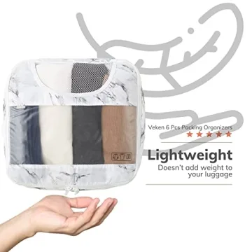 Veken Packing Cubes Set for Stress-Free Travel Organization