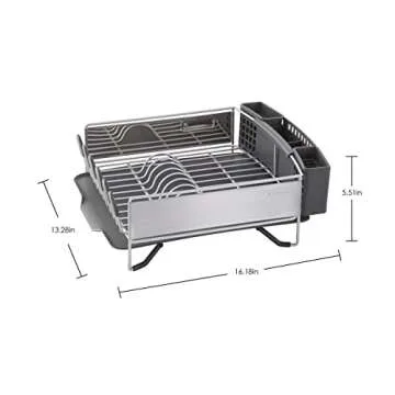 Compact KitchenAid Dish Rack with Removable Caddy