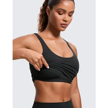 CRZ YOGA Butterluxe Longline Sports Bra - Black