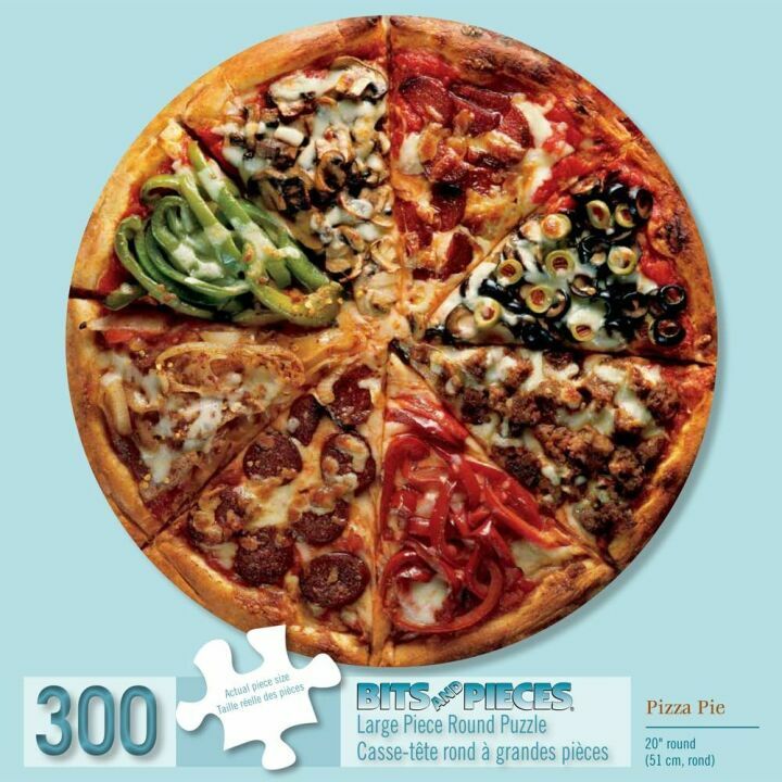 Pizza Pie 300 Piece Round Jigsaw Puzzle