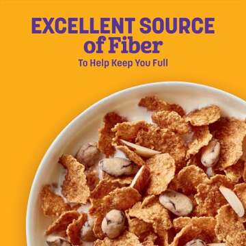 Raisin Nut Bran Cereal, High Fiber Cereal Made with Whole Grain, 20.8 oz