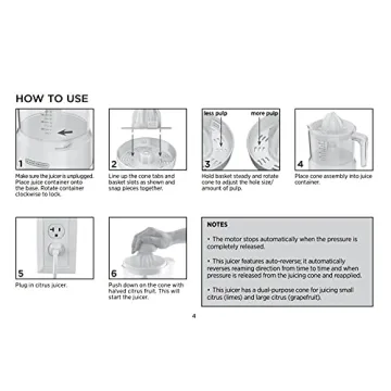 BLACK+DECKER 32oz Citrus Juicer for Fresh Juice at Home