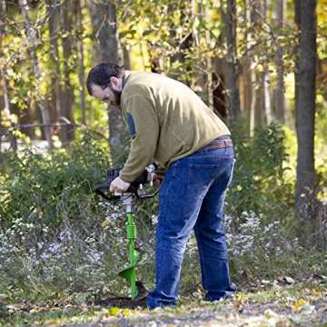 TAZZ Earth Auger with 43cc Engine and 8 Inch Bit