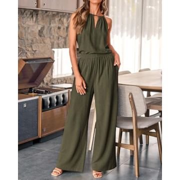 Stylish BTFBM Women's Cotton Linen Lounge Set for Summer