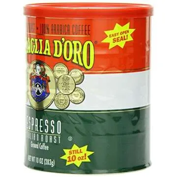 Medaglia D'Oro Italian Roast Espresso Coffee, 10 Ounce (Pack of 2)