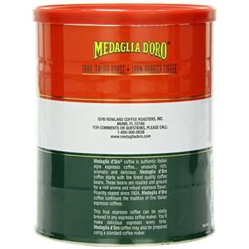 Medaglia D'Oro Italian Roast Espresso Coffee - Pack of 2