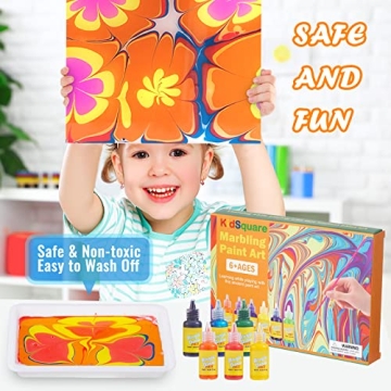 Creative Marbling Paint Kit for Kids to Craft Unique Designs