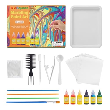 Creative Marbling Paint Kit for Kids to Craft Unique Designs