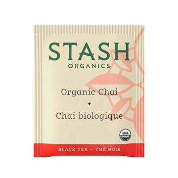 Stash Tea Organic Chai, Box of 100 Tea Bags