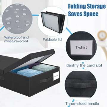 Supowin Underbed Storage Bins for Clothes & Shoes