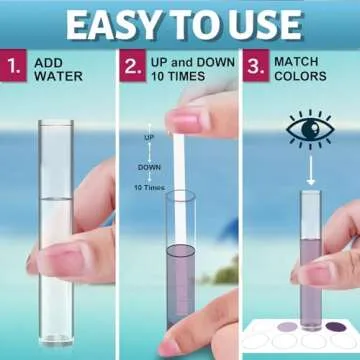EASYTEST 9-Way Pool Test Kit with 140 Strips for Hot Tub Safety