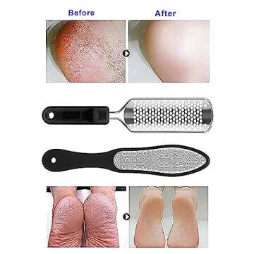 Oneleaf Foot File Professional Pedicure Rasp Cracked Skin Corns Callus Remover for Extra Smooth and Beauty Foot 2PCS