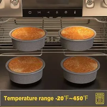 KEYFIVE 5 Inch Silicone Cake Pan Set for Creators