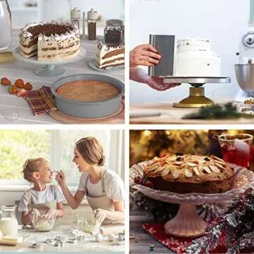 KEYFIVE 5 Inch Silicone Cake Pan Set for Creators