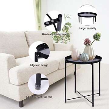 Elegant Metal Side Table for Every Space and Occasion