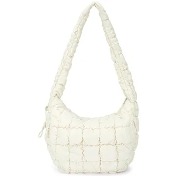 CLUCI Puffer Tote Bag for Women - Large Quilted Crossbody, Lightweight and Stylish