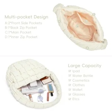 CLUCI Stylish Puffer Tote Bag for Women - Ideal Gift