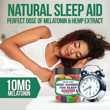 Hemp Emu Gummies for Sleep - Fall Asleep Fast, Stay Asleep
