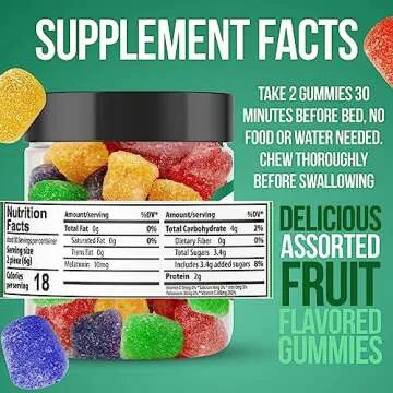Hemp Emu Gummies for Sleep - Fall Asleep Fast, Stay Asleep
