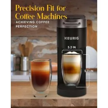 Kitchables Double Walled Glass Coffee Mugs Set of 2, 15oz Insulated Glass Coffee Mugs for Cappuccino, Latte, Tea, Espresso - Latte Cup - Tazas Para Cafe