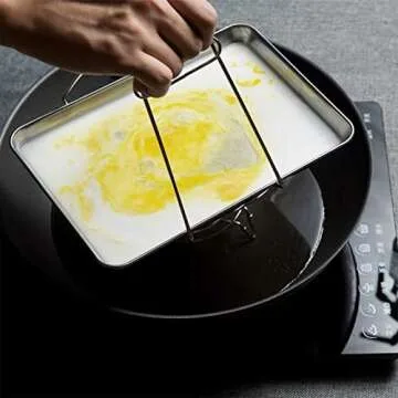 Rimobul Asian Kitchen Stainless Steel Folding Hot Dish Plate Clip Plate Retriever Tongs