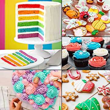 Chefmaster Liqua-Gel Variety Pack, Twelve 2.3 Ounce Bottles