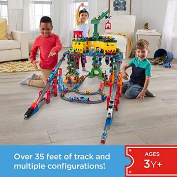 Thomas & Friends Toy Train Set, Super Station, Extra Large Race Track with Motorized Thomas, Diecast...