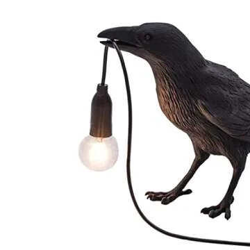 Generic Raven Decor Table Lamp - Unique Animal Lighting
