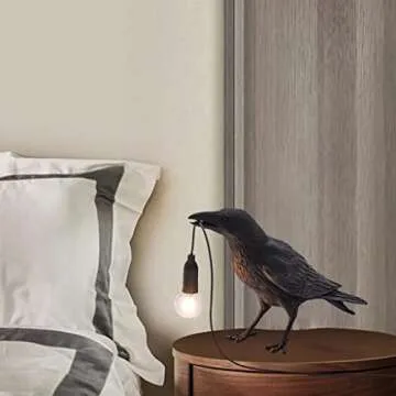 Generic Raven Decor Table Lamp - Unique Animal Lighting
