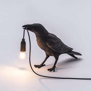 Generic Raven Decor Table Lamp - Unique Animal Lighting