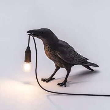Generic Raven Decor Table Lamp - Unique Animal Lighting
