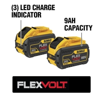 DEWALT FLEXVOLT 20V/60V MAX Batteries 9.0-Ah 2-Pack
