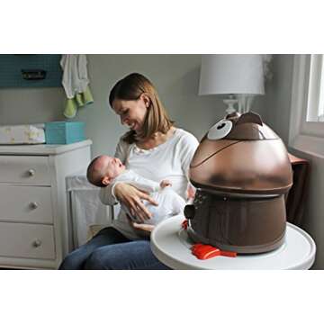Crane Adorables Ultrasonic Humidifiers for Bedroom and Baby Nursery, 1 Gallon Cool Mist Air Humidifier for Large Room or Kid's Room, Humidifier Filters Optional, Owl