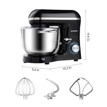 Aucma Stand Mixer 6.5QT 660W Kitchen Electric Mixer