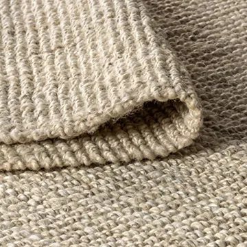 JONATHAN Y Hand Woven Chunky Jute Area Rug for Home