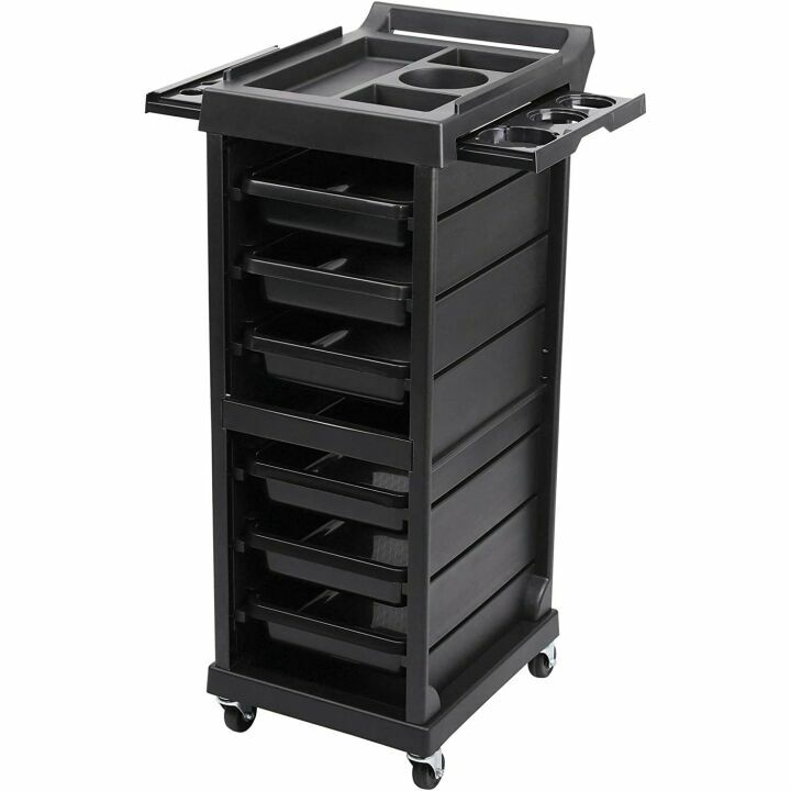 Saloniture Rolling Trolley Cart with 5 Drawers