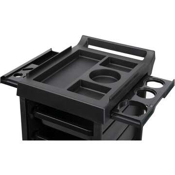 Saloniture Rolling Trolley Cart with 5 Drawers