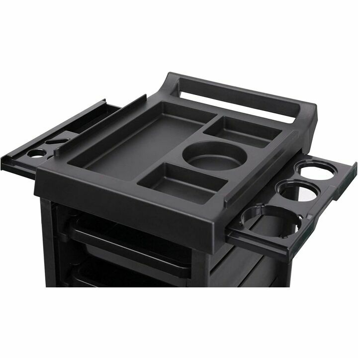 Saloniture Rolling Trolley Cart with 5 Drawers