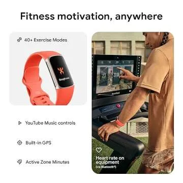 Fitbit Charge 6 Fitness Tracker - Heart Rate, GPS, Premium Health Tools, Red Band