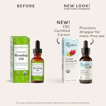 Sky Organics Organic Rosehip Oil (1oz) Cold-Pressed Rosehip Seed Oil, Anti-aging Face Oil, Antioxidant Face Oil, 100% Pure Anti-Aging Rosehip Seed Oil for Radiant Skin, Hair and Acne